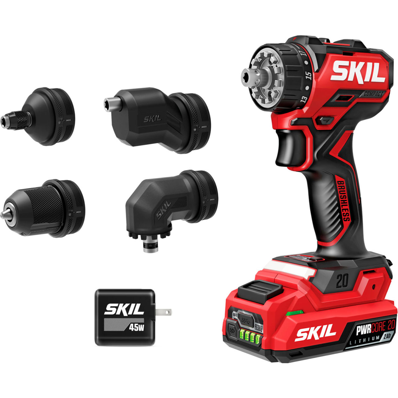 PWRCORE 20" Brushless Installation Drill Kit, 20V