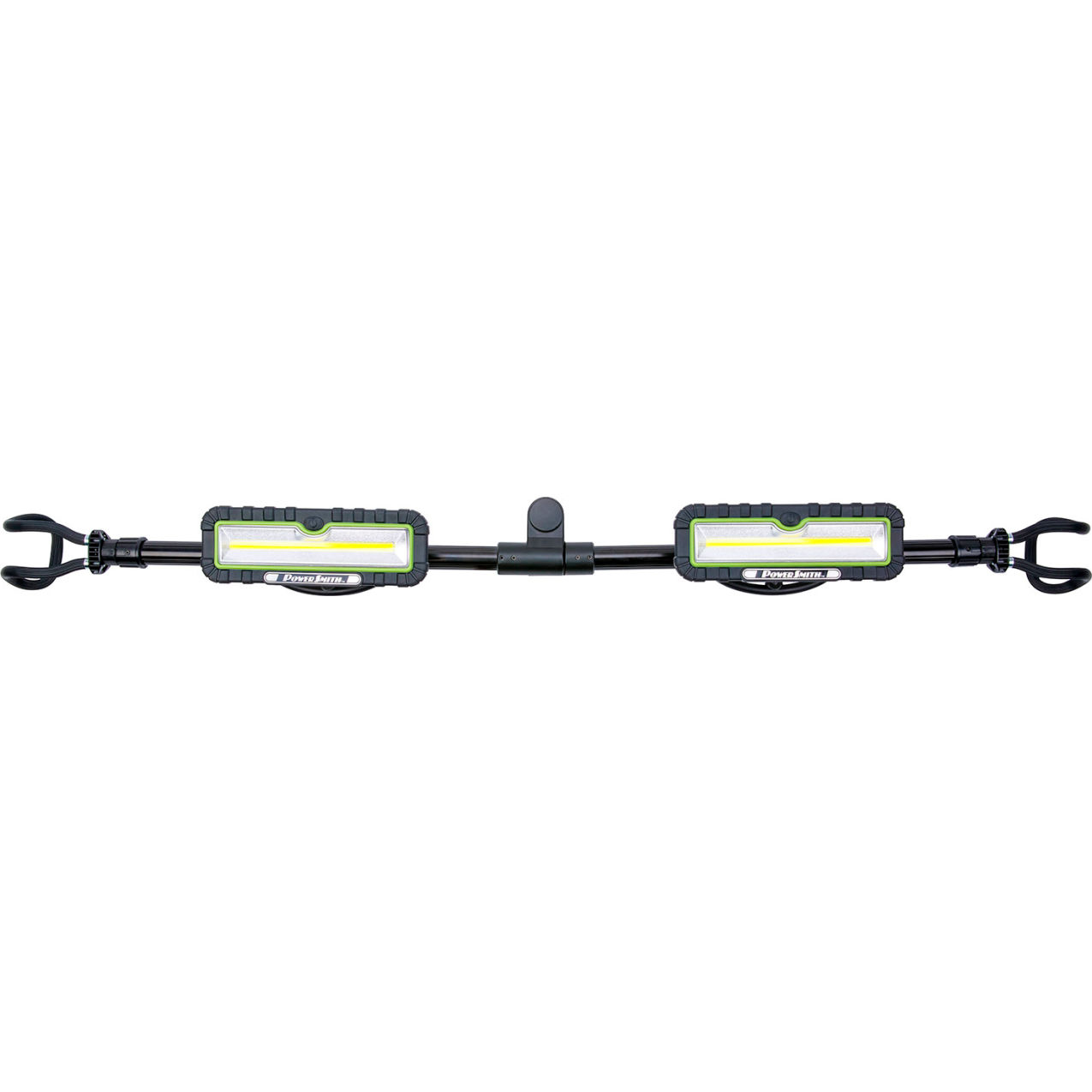 Dual Head Rechargeable LED Underhood Light, 2400 Lumens, Black/Green