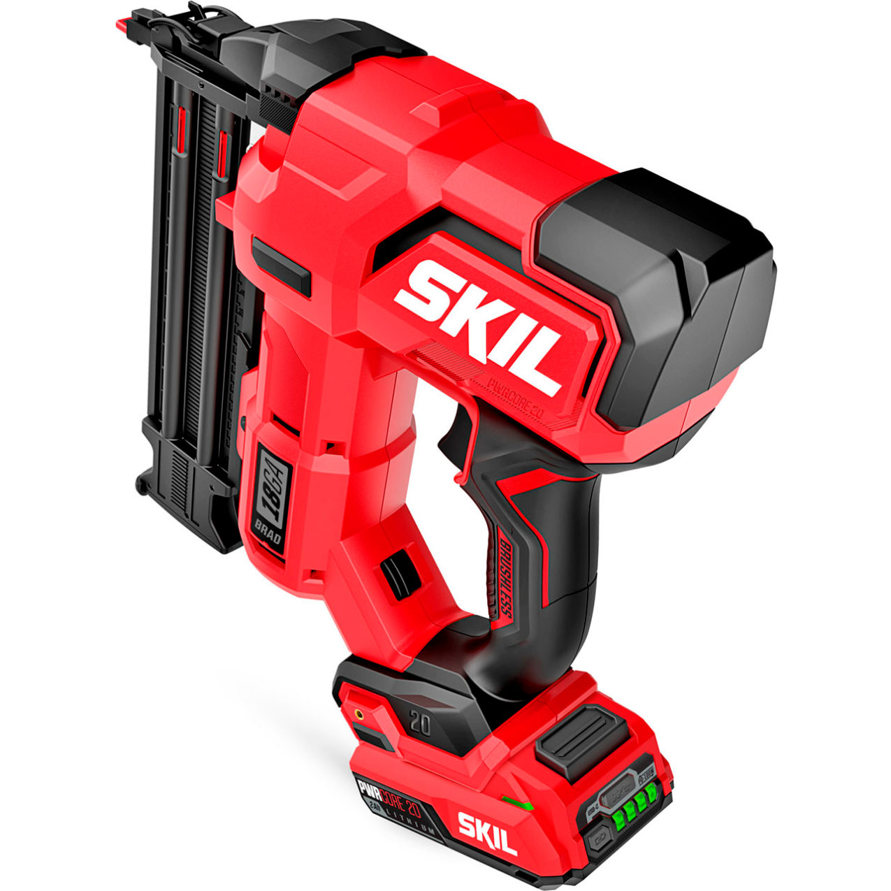 PWRCORE 20" 18 Gauge Brad Nailer Kit, Brushless, 20V