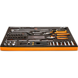 120XP Automotive Tool Set in Storage Tray, 14-3/16"W x 14-3/16"D x 2"H, 82 Pieces