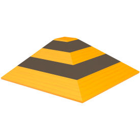 Add-A-Level Wood Ramp Corner, 10"L x 10"W x 2-7/8"H