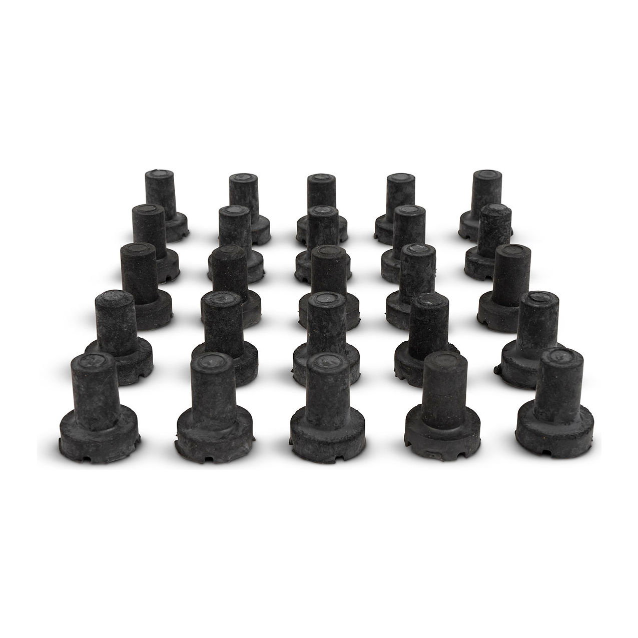 Poly-Riser Rubber Foot, 3/4"L x 3/4"W x 1"H, Pack of 25