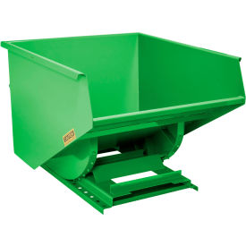 Heavy Duty Steel Self Dumping Forklift Hopper, 2 Cu. Yd., 7000 lb. Cap., Bright Green