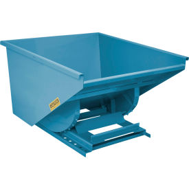 Heavy Duty Steel Self Dumping Forklift Hopper, 1-1/2 Cu. Yd., 6000 lb. Capacity, Blue