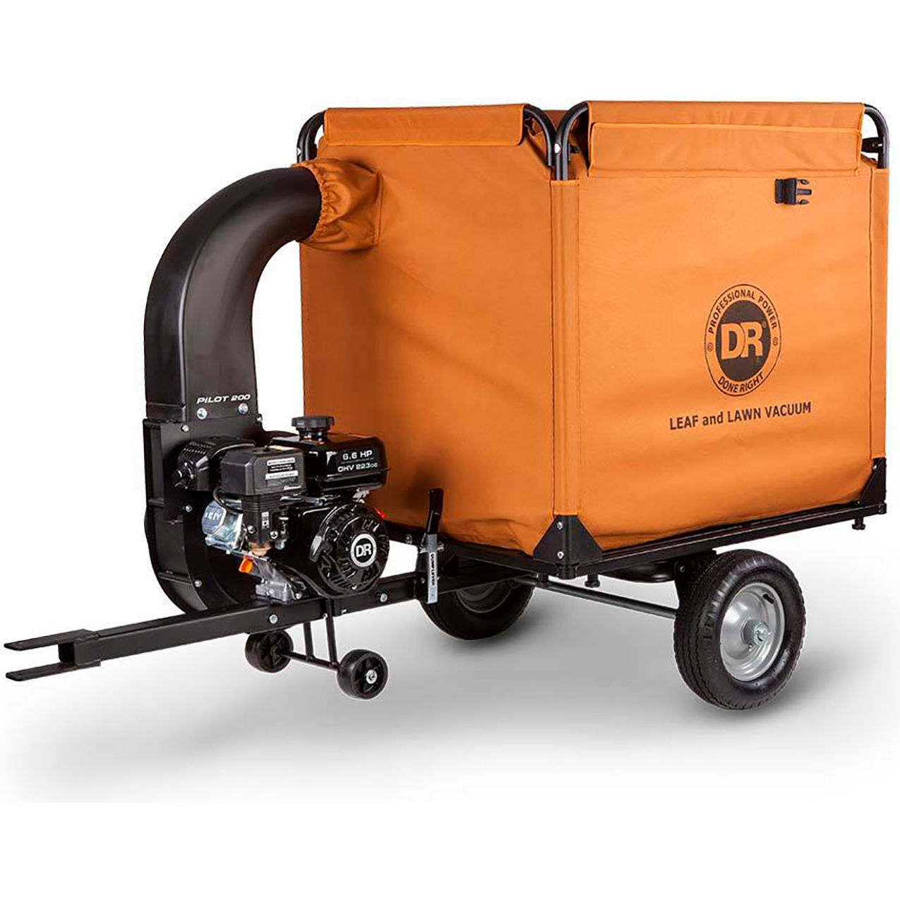 Power PILOT 200 Leaf Vacuum, 6-5/8 HP, 66 MPH, 2038 CFM