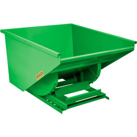 Medium Duty Self Dumping Forklift Hopper, 1-1/2 Cu. Yd., 4000 lb. Cap., Bright Green