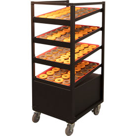 Donut Display Rack with LED Lights, 4 Pan Capacity, 20-7/16"W x 26-1/2"D x 47"H