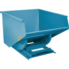 Heavy Duty Steel Self Dumping Forklift Hopper, 2 Cu. Yd., 6000 lb. Capacity, Blue