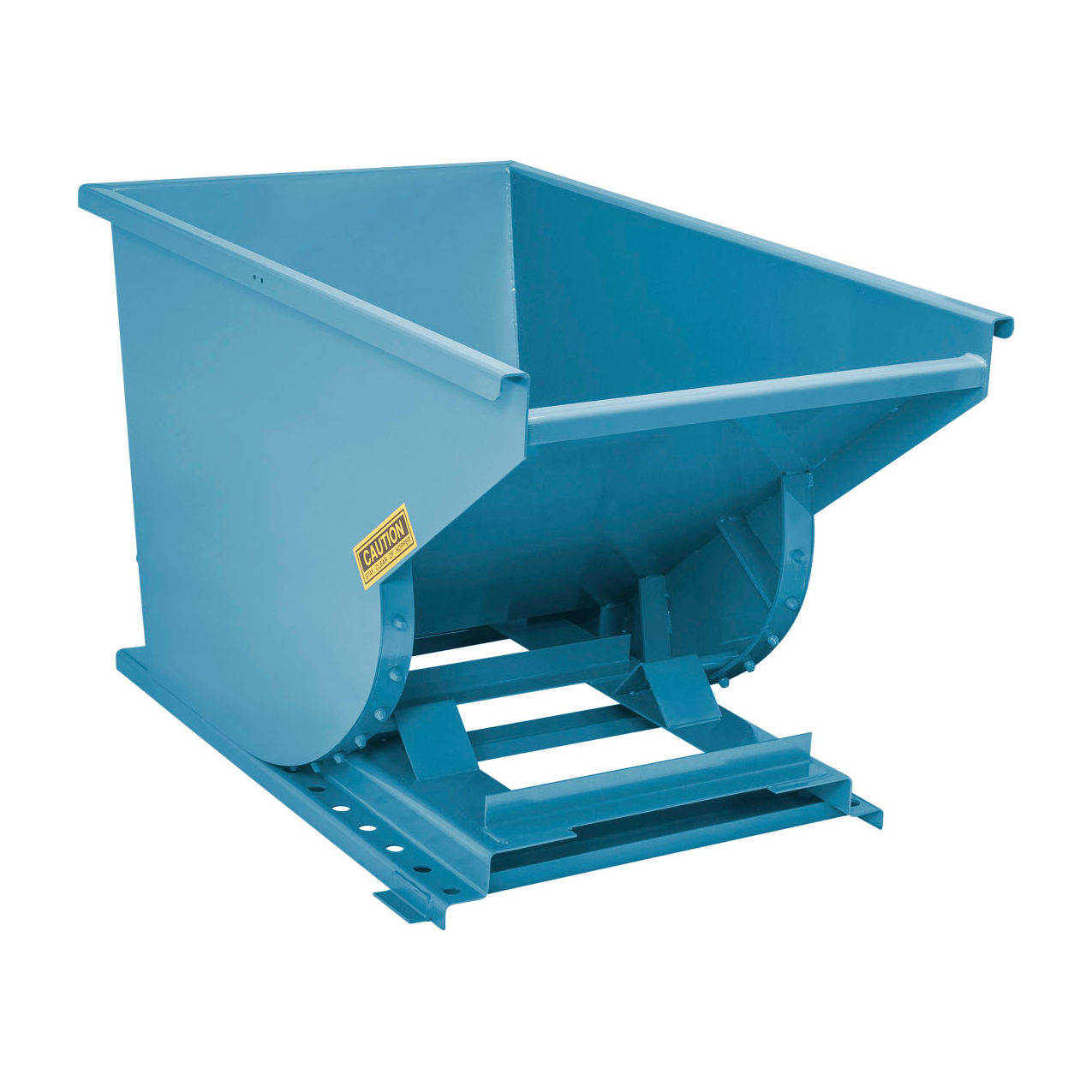 Heavy Duty Steel Self Dumping Forklift Hopper, 3/4 Cu. Yd., 6000 lb. Capacity, Blue