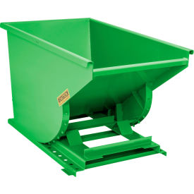 Heavy Duty Steel Self Dumping Forklift Hopper, 1 Cu. Yd., 7000 lb. Cap., Bright Green