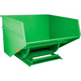 Heavy Duty Steel Self Dumping Forklift Hopper, 5 Cu. Yd., 7000 lb. Cap., Bright Green