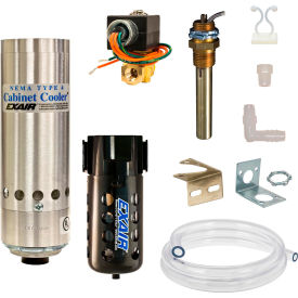 NEMA 4 Cabinet Cooler System w/ 24VDC Thermostat Control, 25 CFM, 1/4 NPT, 1700 BTU/Hr