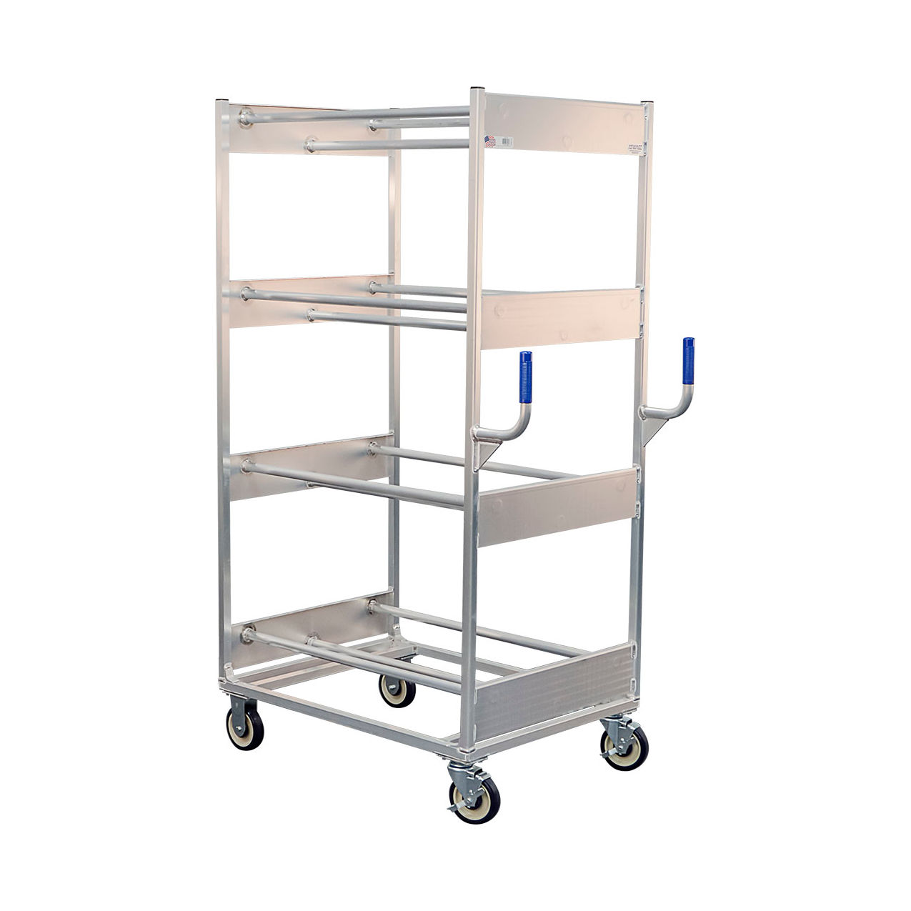 Heavy Duty Narrow-Aisle Picking Cart, 800 lb. Cap., 26"L x 41-1/2"W x 67-3/4"H