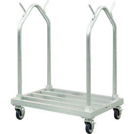 HD Aluminum Double-Sided Mat Sanitation Cart, 500 lb. Cap, 36"L x 24"W x 45-1/4"H