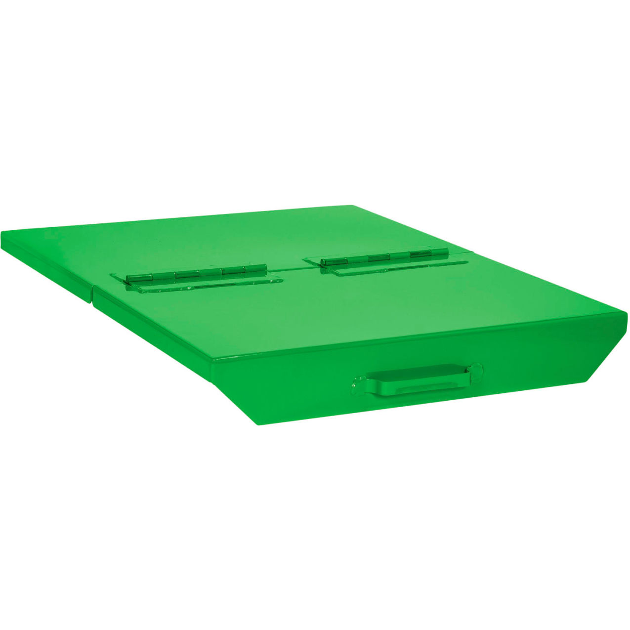 Hinged Lid For 5 Cu. Yd. Self Dumping Hopper, Bright Green