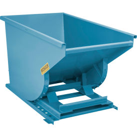 Heavy Duty Steel Self Dumping Forklift Hopper, 3/4 Cu. Yd., 7000 lb. Capacity, Blue