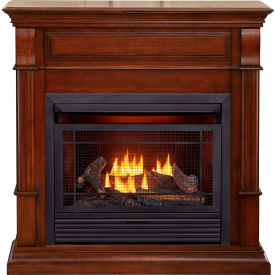 Liquid Propane Vent Free Fireplace System with Remote Control, 26000 BTU, Auburn Cherry