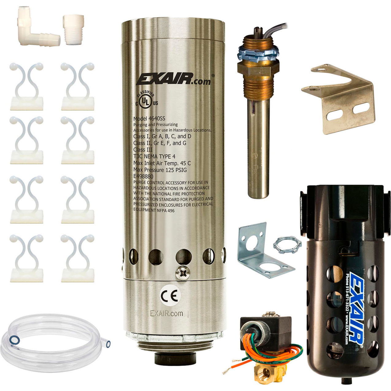 NEMA 4 Cabinet Cooler System, Hazardous Location, 120 VAC, 15 CFM, 1/4"NPT, 1000 BTU/Hr