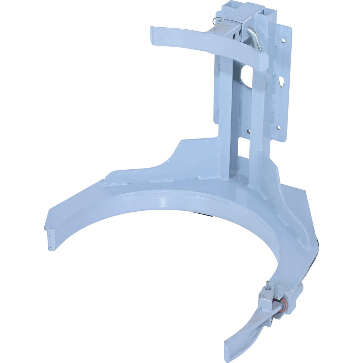 Steel Counter Balanced Power Lift Hydraulic Drum Gripper Attachment, 600 lb Capacity