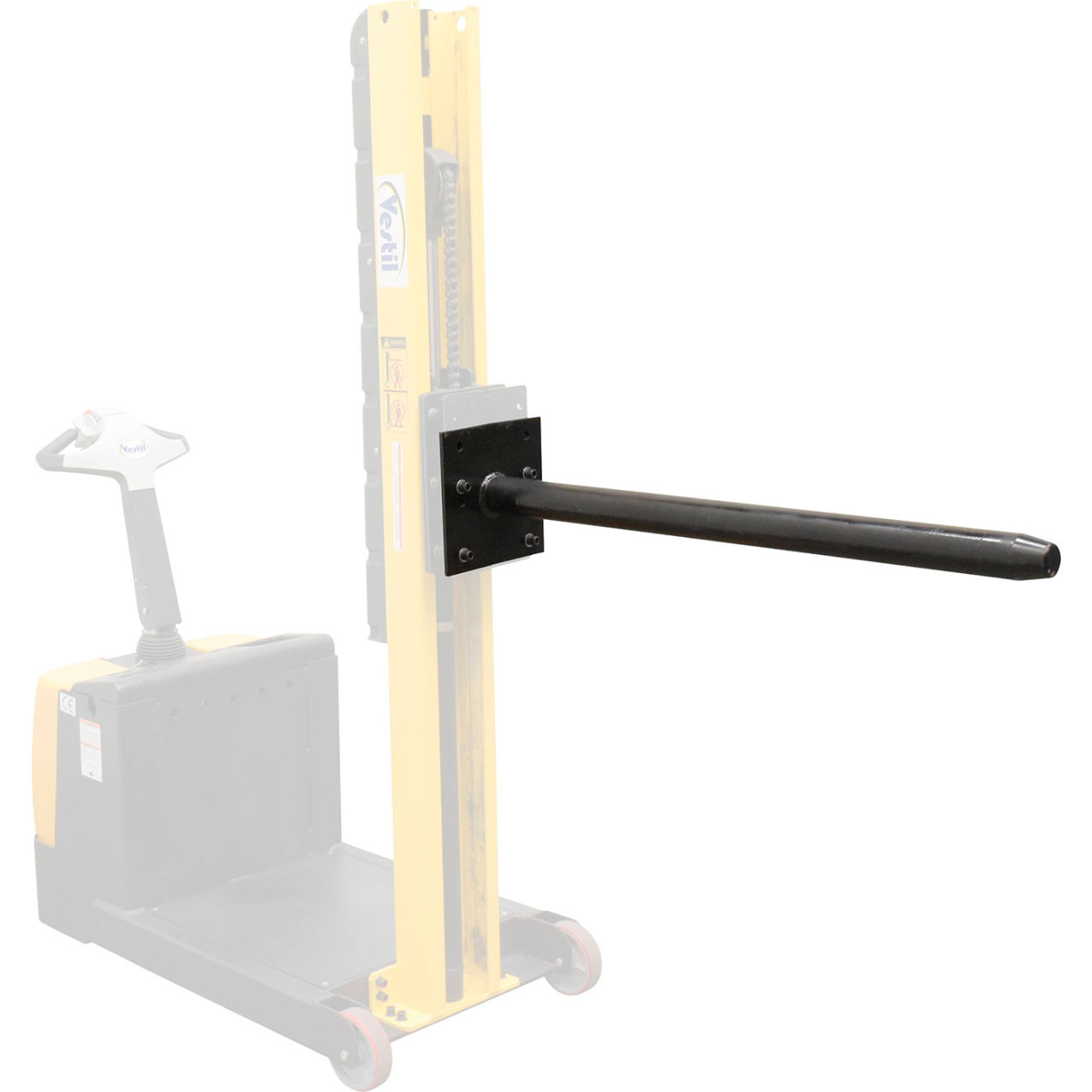 Counter Balanced Power Lift Paper/Carpet Roll Lifter, 3" Dia. Attachment, 200 lb. Cap.