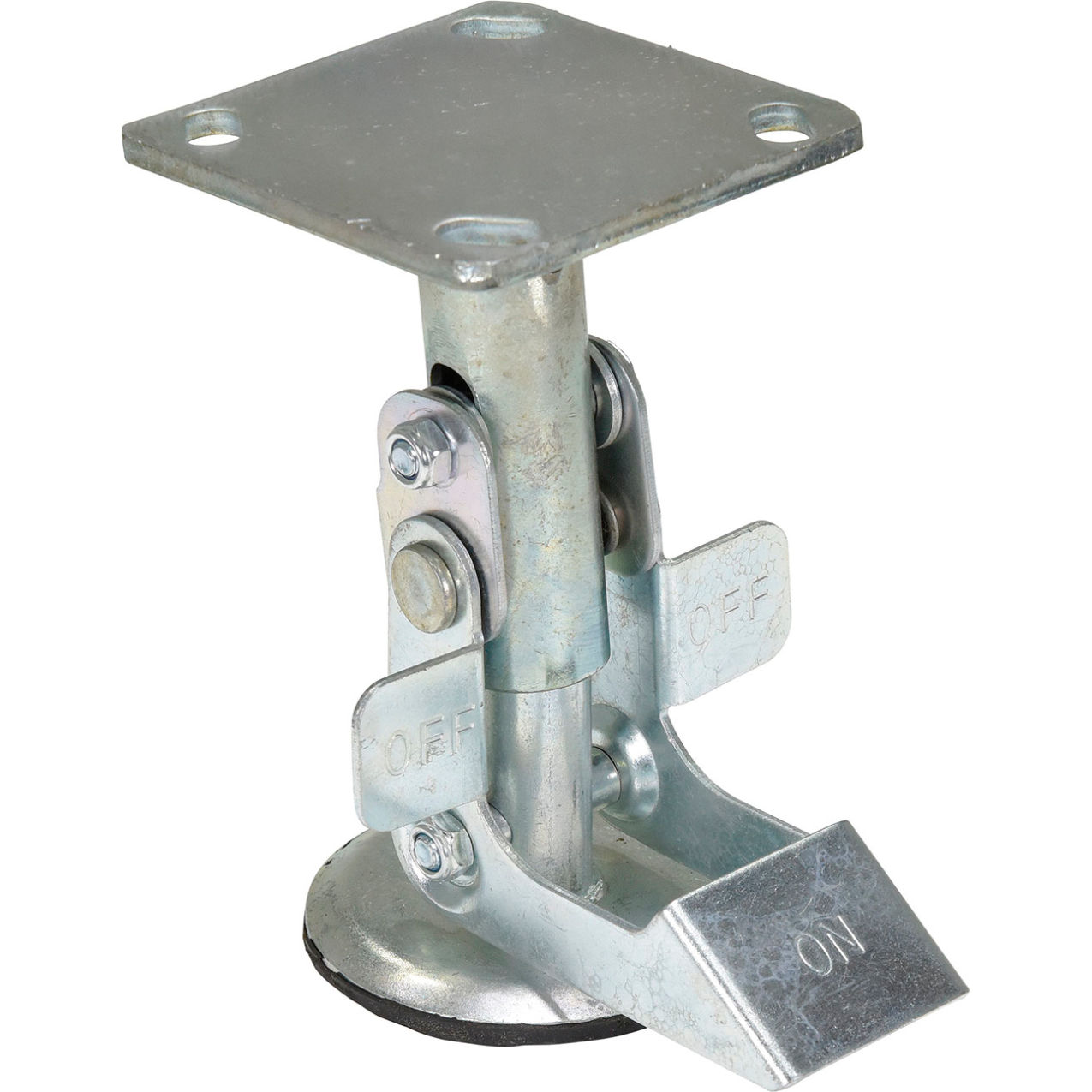 Top Mount Floor Lock For 5" Casters, 6" to 7"H
