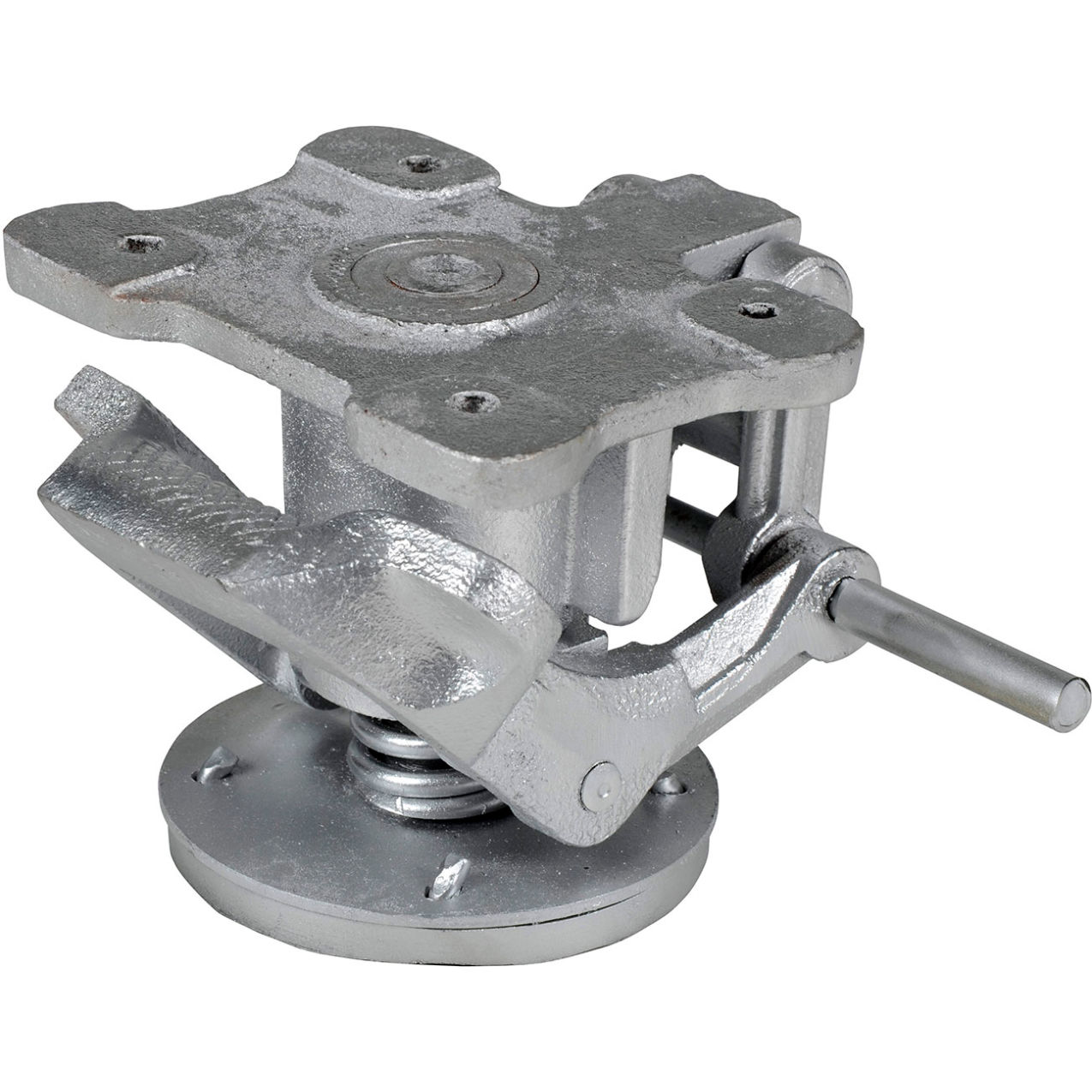 Top Mount Floor Lock For 5" Casters, 4-1/2" to 5-5/8"H