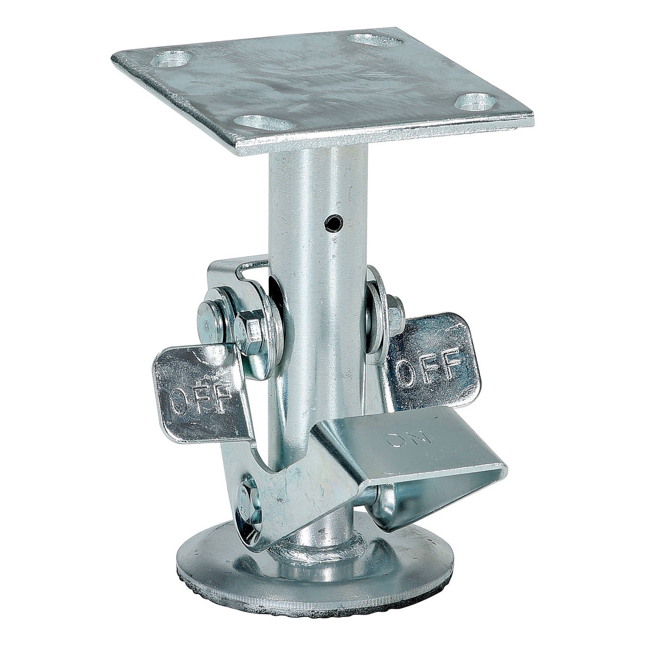 Top Mount Floor Lock For 6" Casters, 6-1/2" to 7-1/4"H