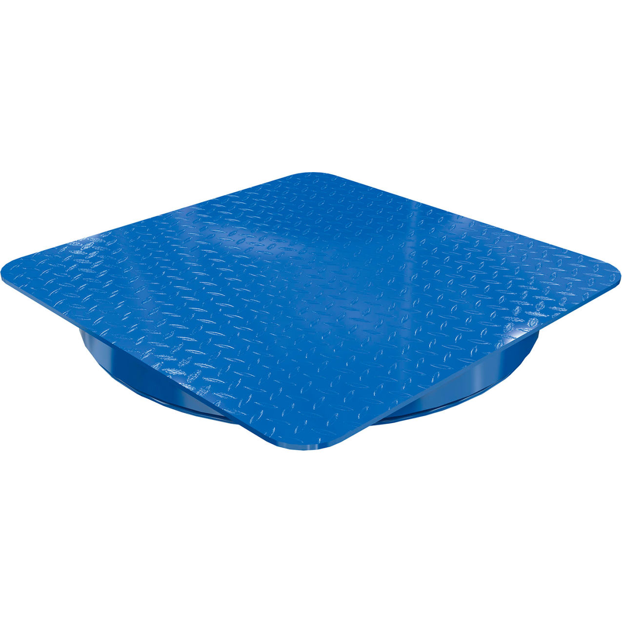 Steel Manual Carousel, 4000 lb. Capacity, 48" x 48" Square Tread Top Plate