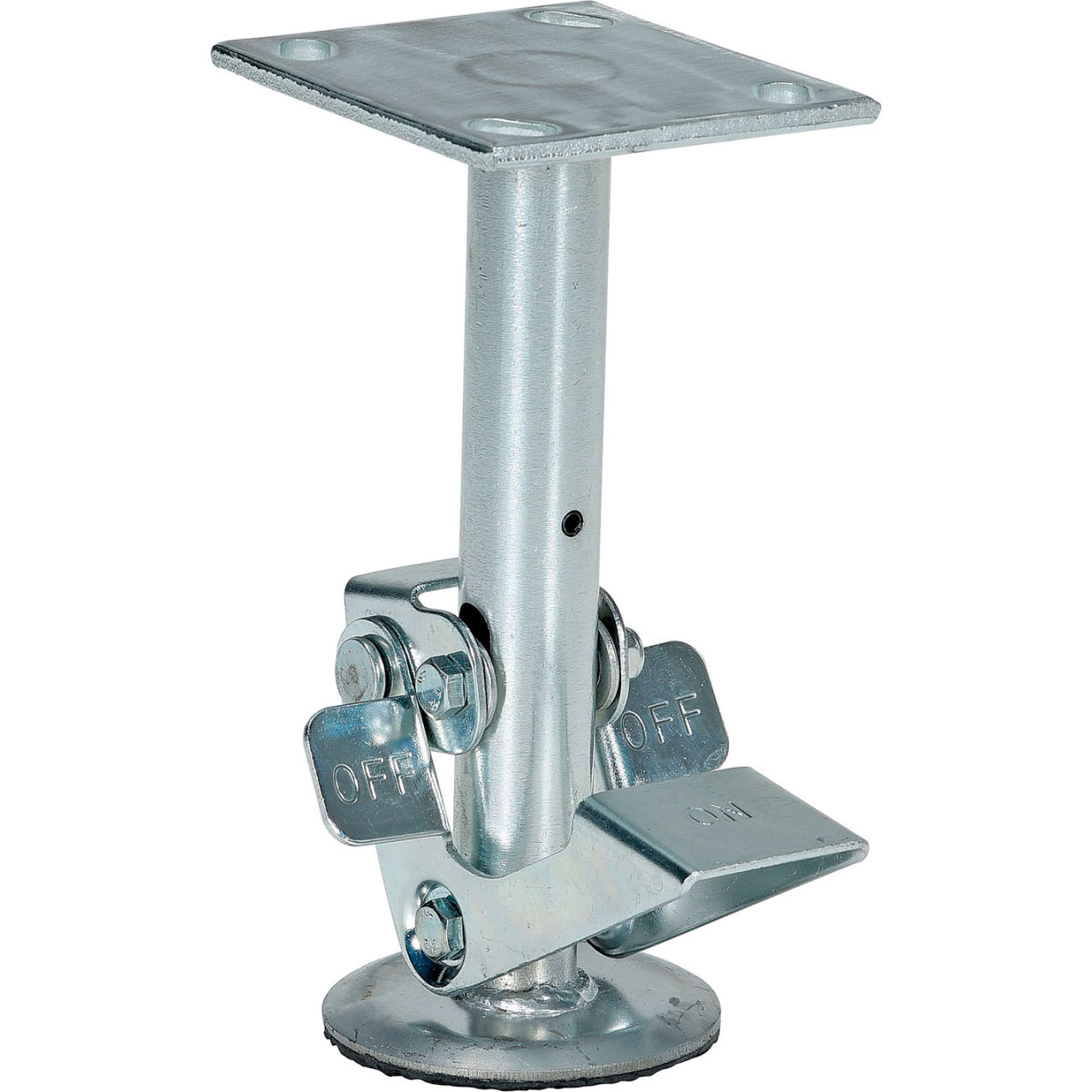 Floor Lock For 8" Casters, 8-3/4" to 9-1/2"H