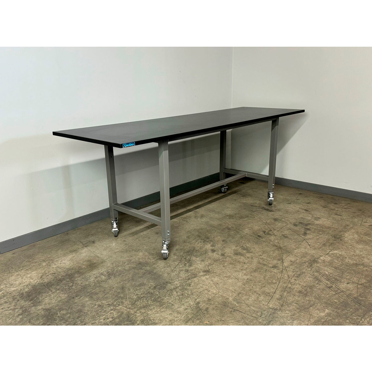 1012 Mobile Workbench w/ Heavy Duty Backplate, Adjustable Height, 96"W x 30"D x 40"H