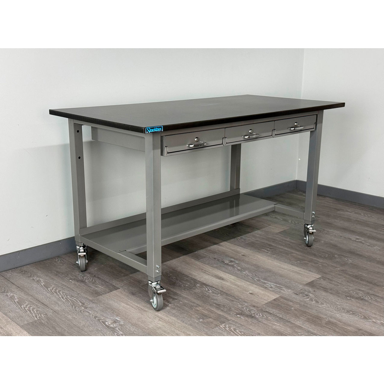 Pre-Configured Lab Workbench #3 with Drawers, 60"W x 36"D, Gray