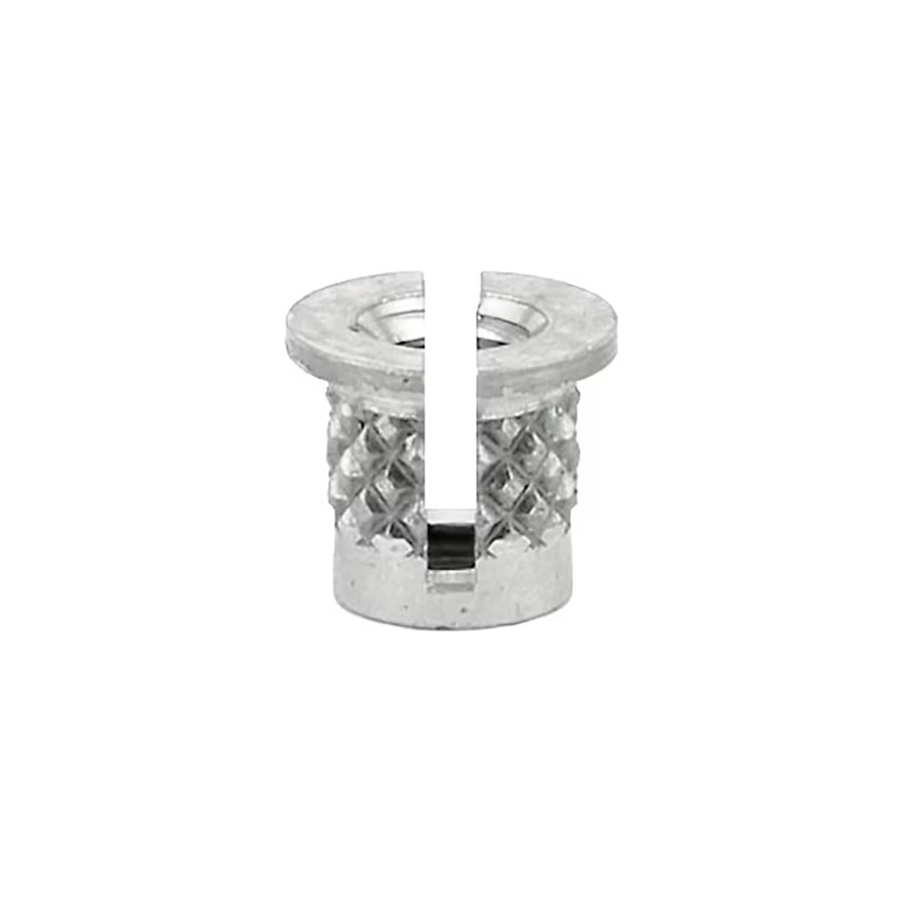 M2-0.4 Threaded Insert For Plastic, Reverse Slot, 3/16" Long