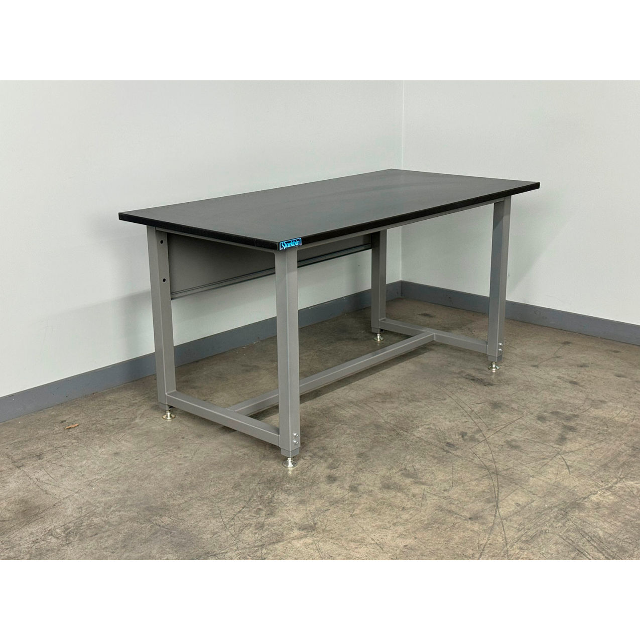 1505 Adjustable Height Workbench with Lab Grade Phenolic Top, 96"W x 30"D, Gray
