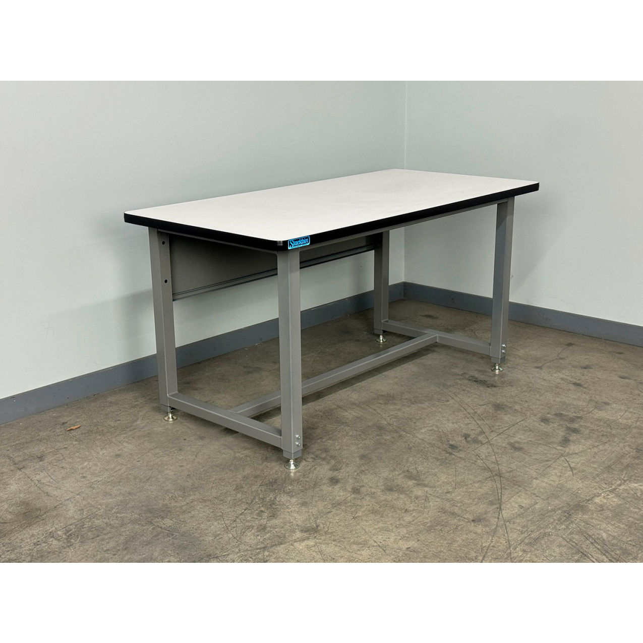 1505 Adjustable Height Workbench with Plastic Laminate Top, 72"W x 36"D, Gray