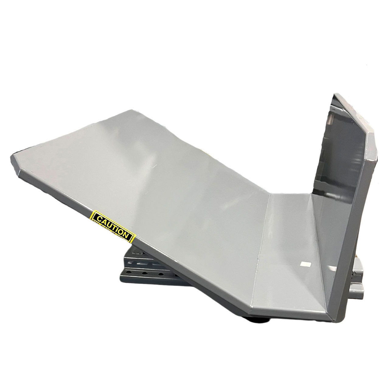 Steel Open Sided Self Dumping Hopper, 1-1/2 Cu. Yd., 6000 lb. Capacity, 48"W, Gray