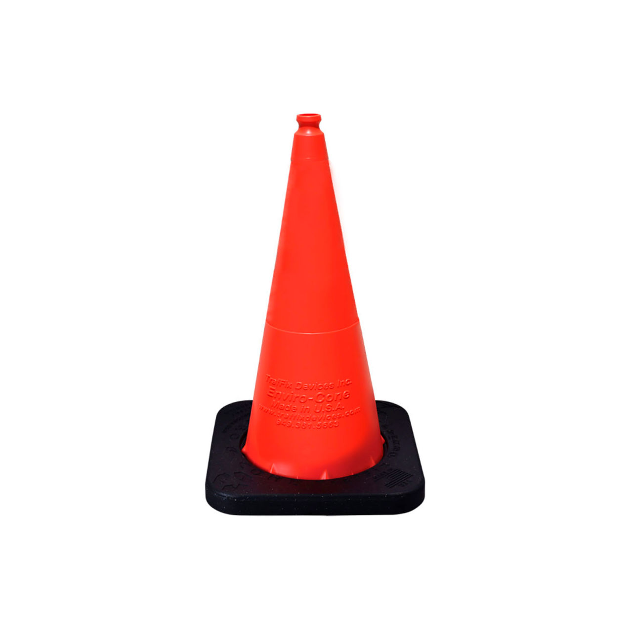 28" Enviro-Cone® with Base, No Reflective Collar, 11 lbs., Orange
