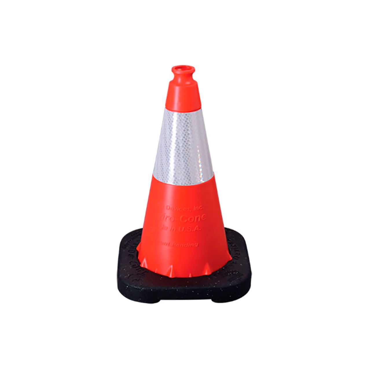 18" Enviro-Cone® with Base, 6" 3M Reflective Collar, 4 lbs., Orange