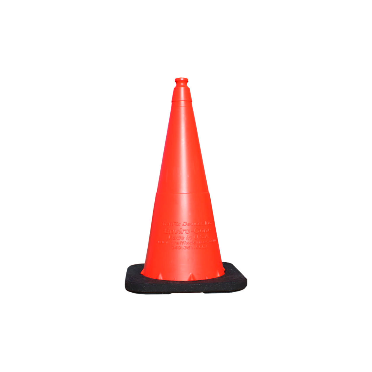 28" Enviro-Cone® with Base, No Reflective Collar, 8 lbs., Orange