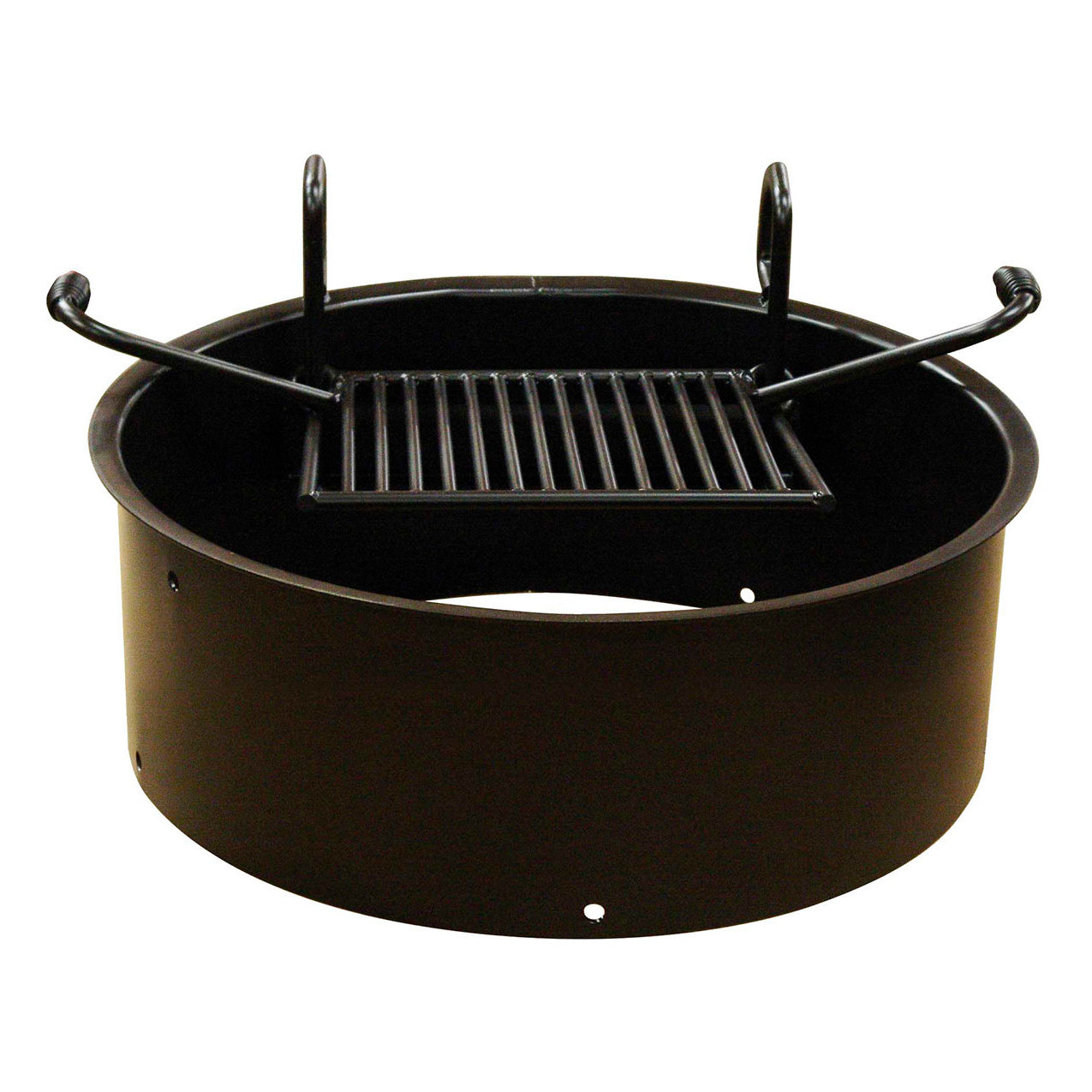 Drop Grate Fire Ring, 30" Dia. x 11-3/8"H, Black