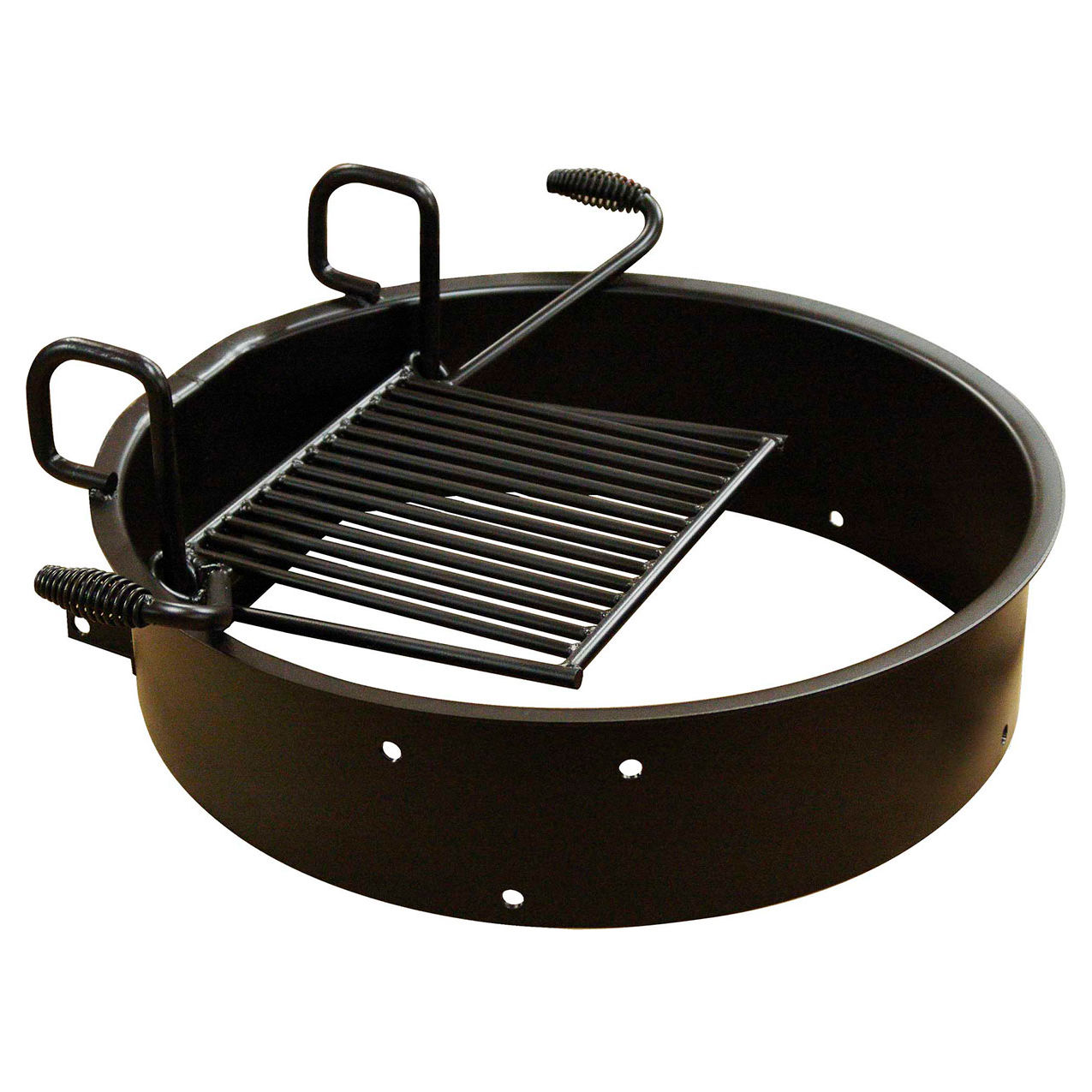 Drop Grate Fire Ring, 30" Dia. x 7-3/8"H, Black
