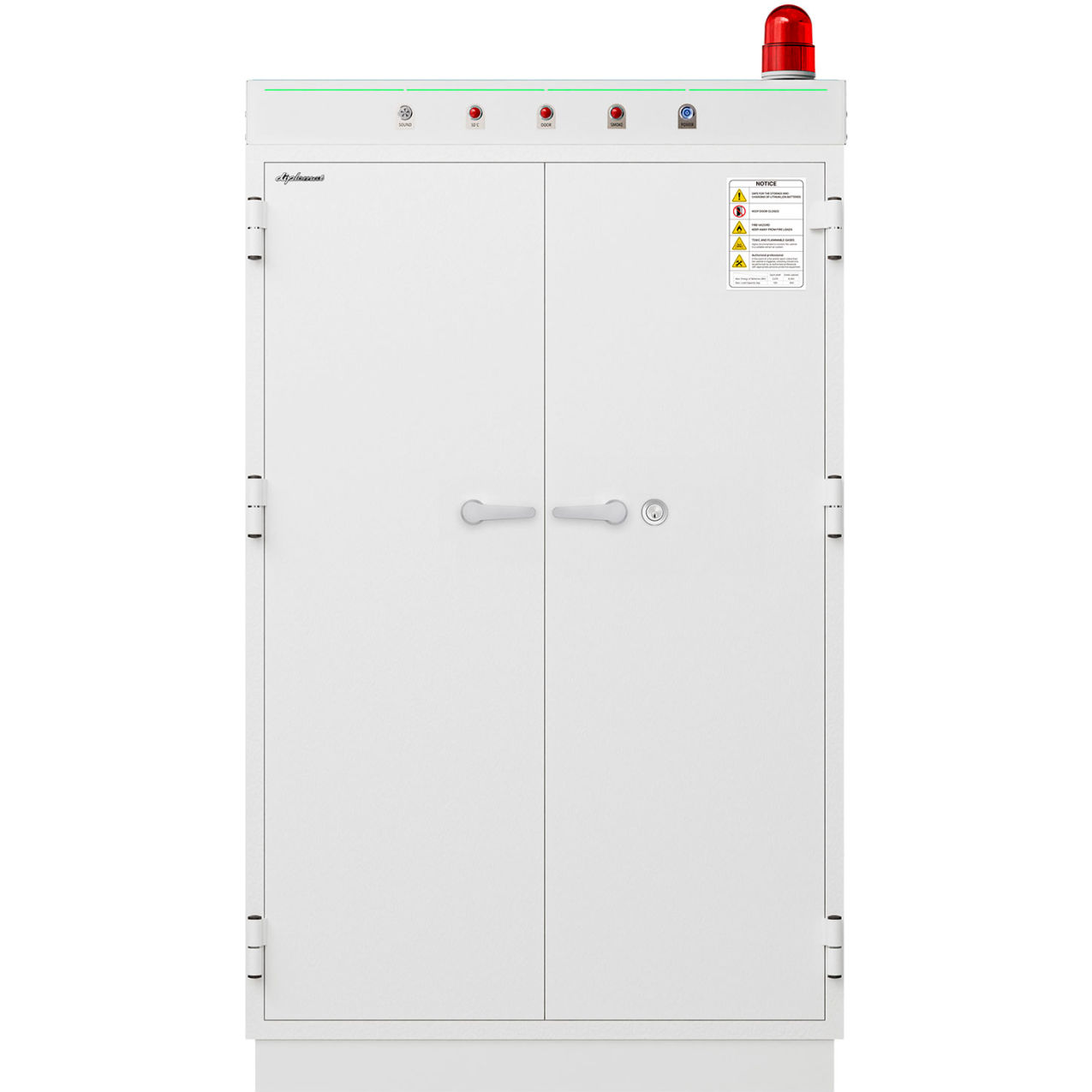 Safe Diplomat Battery Safe, 40 Charging Points, 44"W x 28"D x 75"H, Ivory