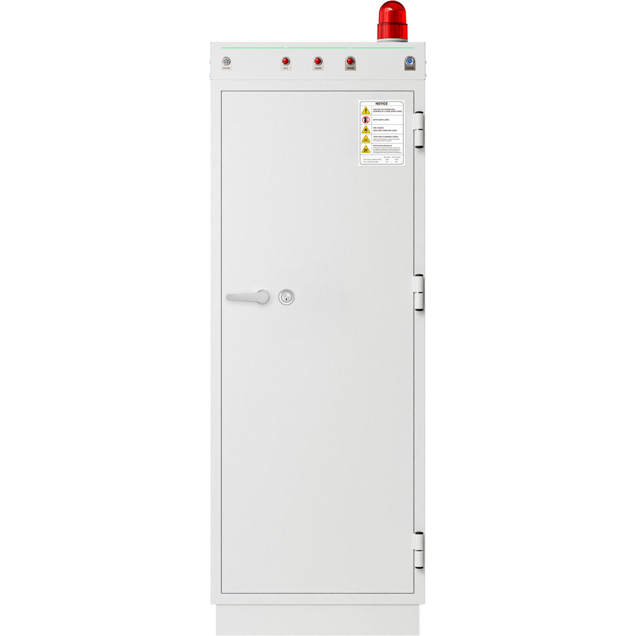 Safe Diplomat Battery Safe, 30 Charging Points, 27"W x 28"D x 75"H, Ivory