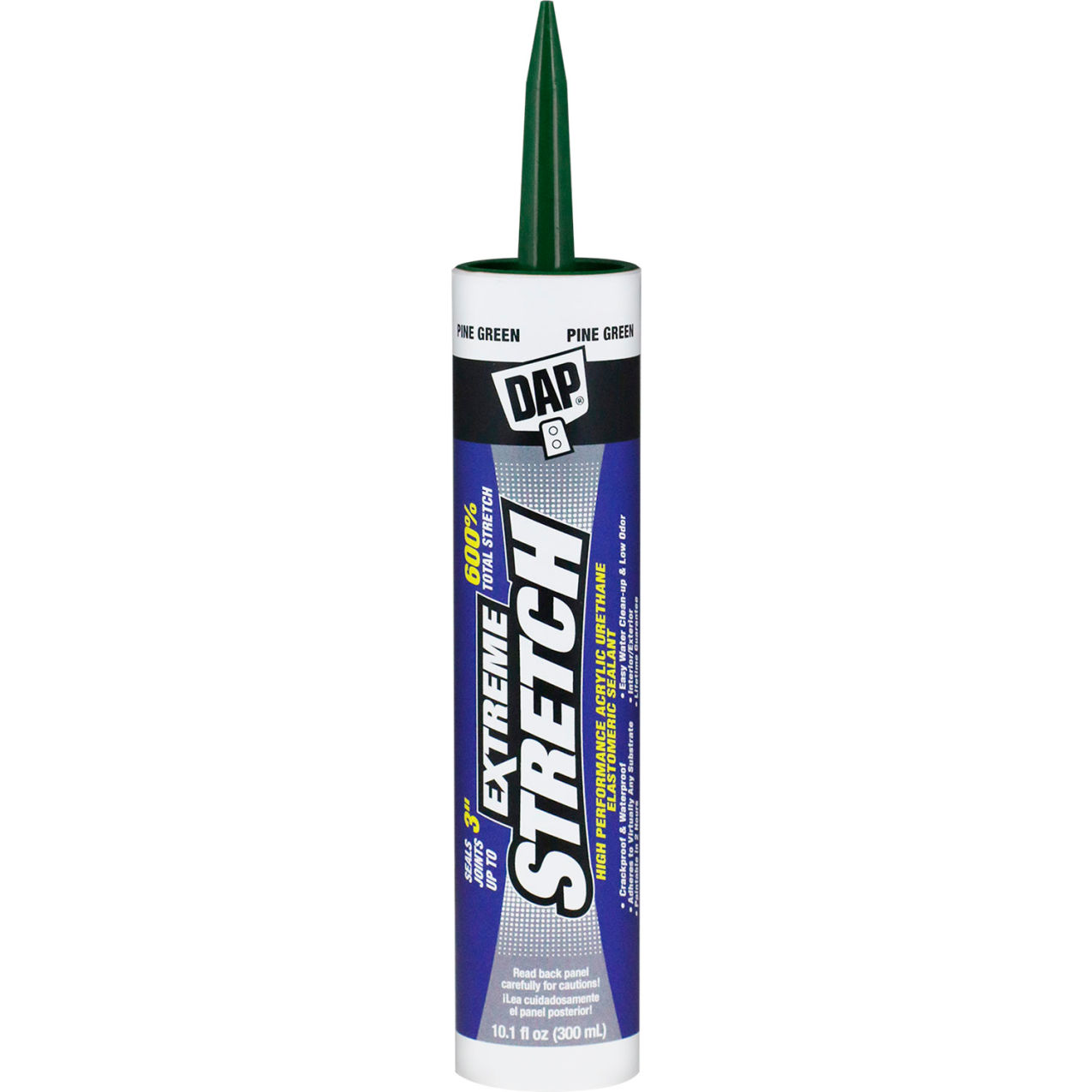 Extreme Stretch Elastomeric Sealant, 10.1 fl. oz., Pine Green, Pack of 12