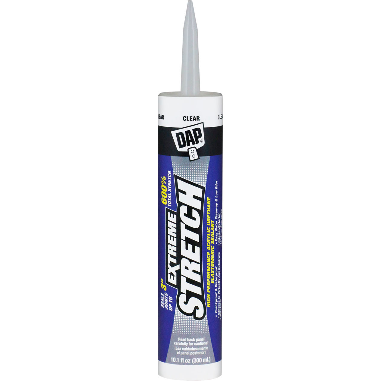 Extreme Stretch Elastomeric Sealant, 10.1 fl. oz., Clear, Pack of 12