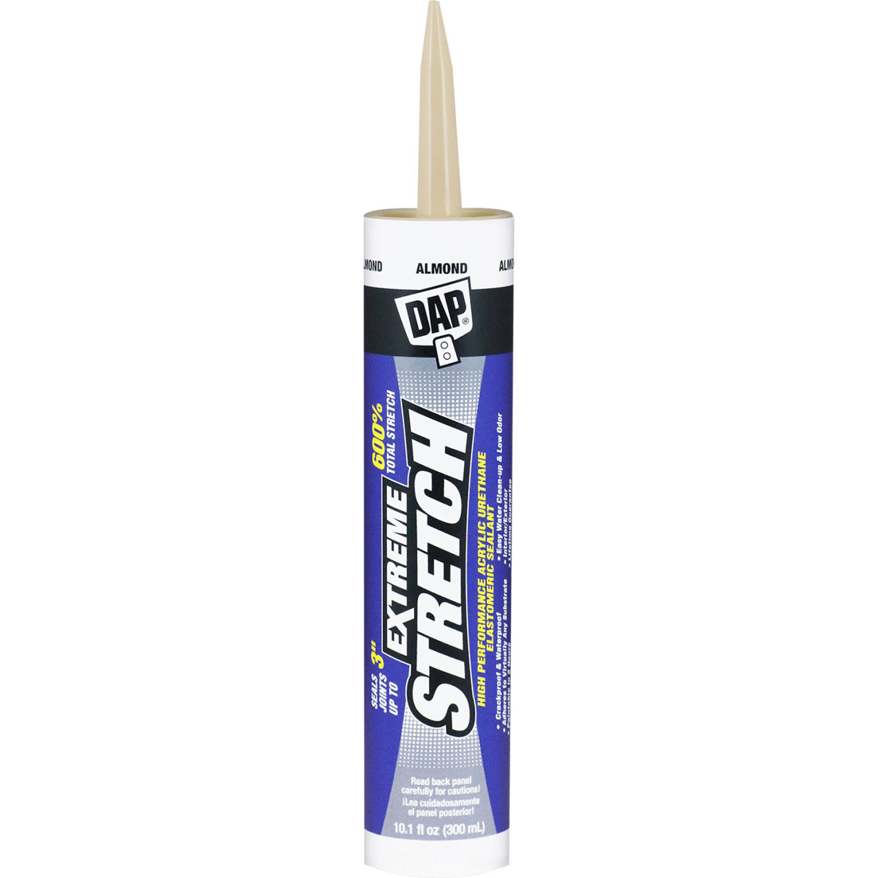 Extreme Stretch Elastomeric Sealant, 10.1 fl. oz., Almond, Pack of 12