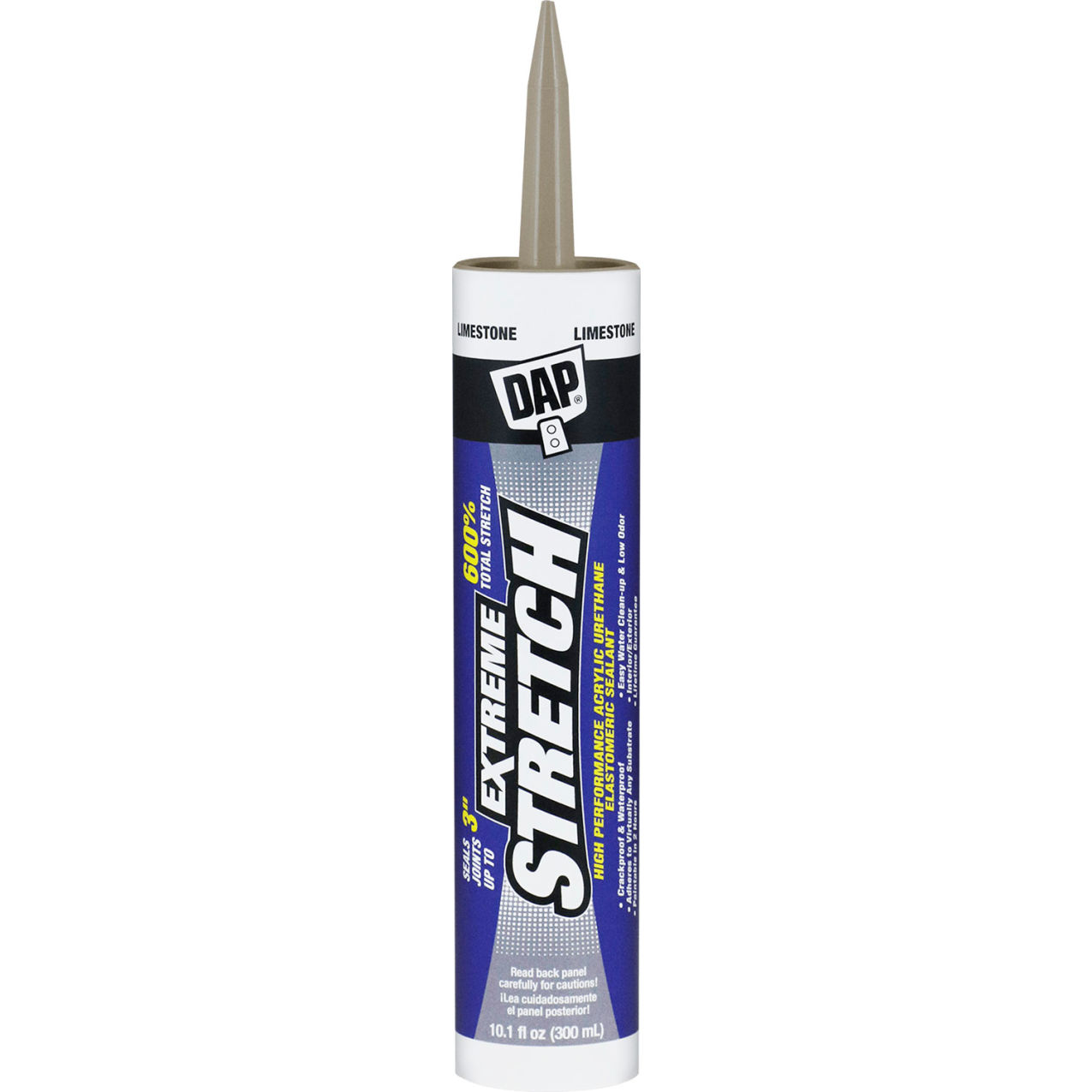 Extreme Stretch Elastomeric Sealant, 10.1 fl. oz., Limestone, Pack of 12