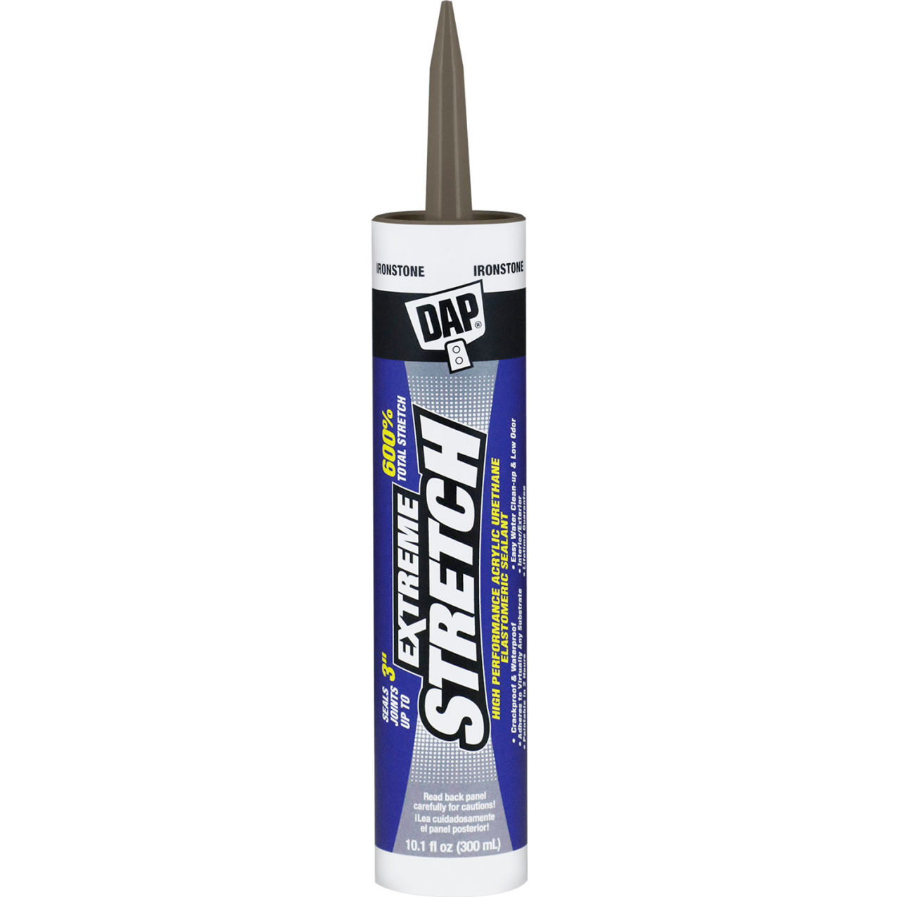 Extreme Stretch Elastomeric Sealant, 10.1 fl. oz., Iron Stone, Pack of 12