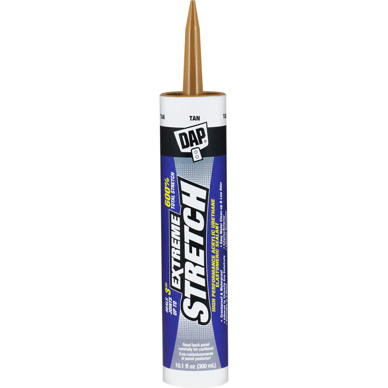 Extreme Stretch Elastomeric Sealant, 10.1 fl. oz., Tan, Pack of 12