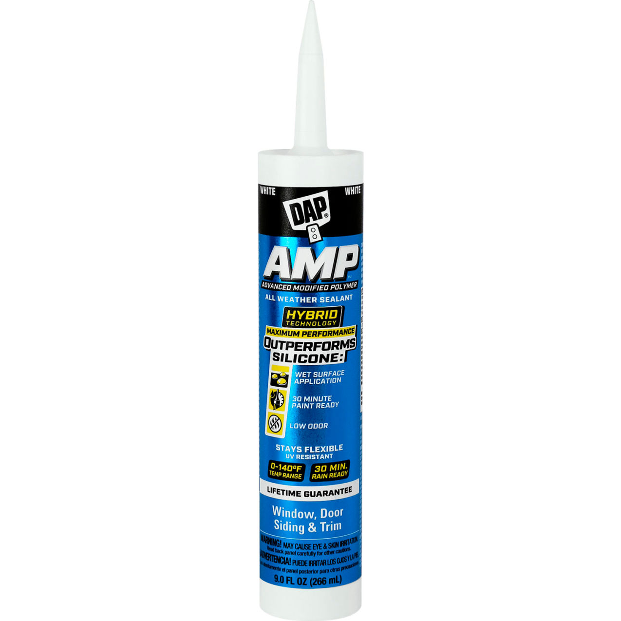 Advanced Waterproof Window Sealant, 9 fl. oz., White, Pack of 12