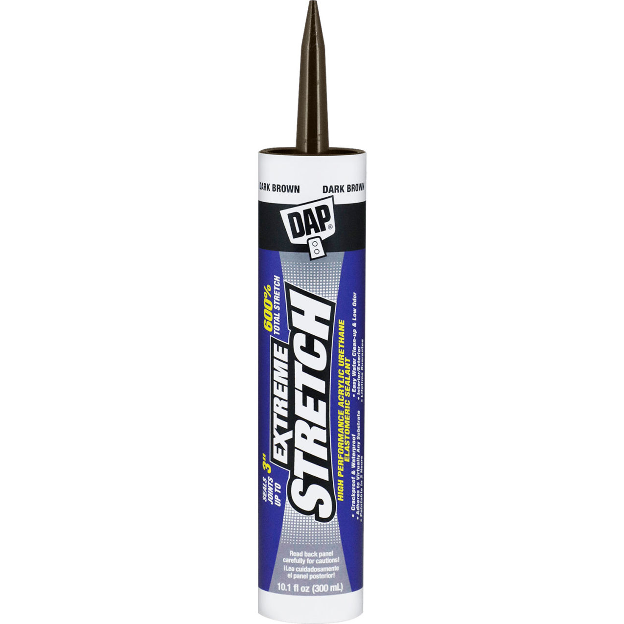 Extreme Stretch Elastomeric Sealant, 10.1 fl. oz., Dark Brown, Pack of 12
